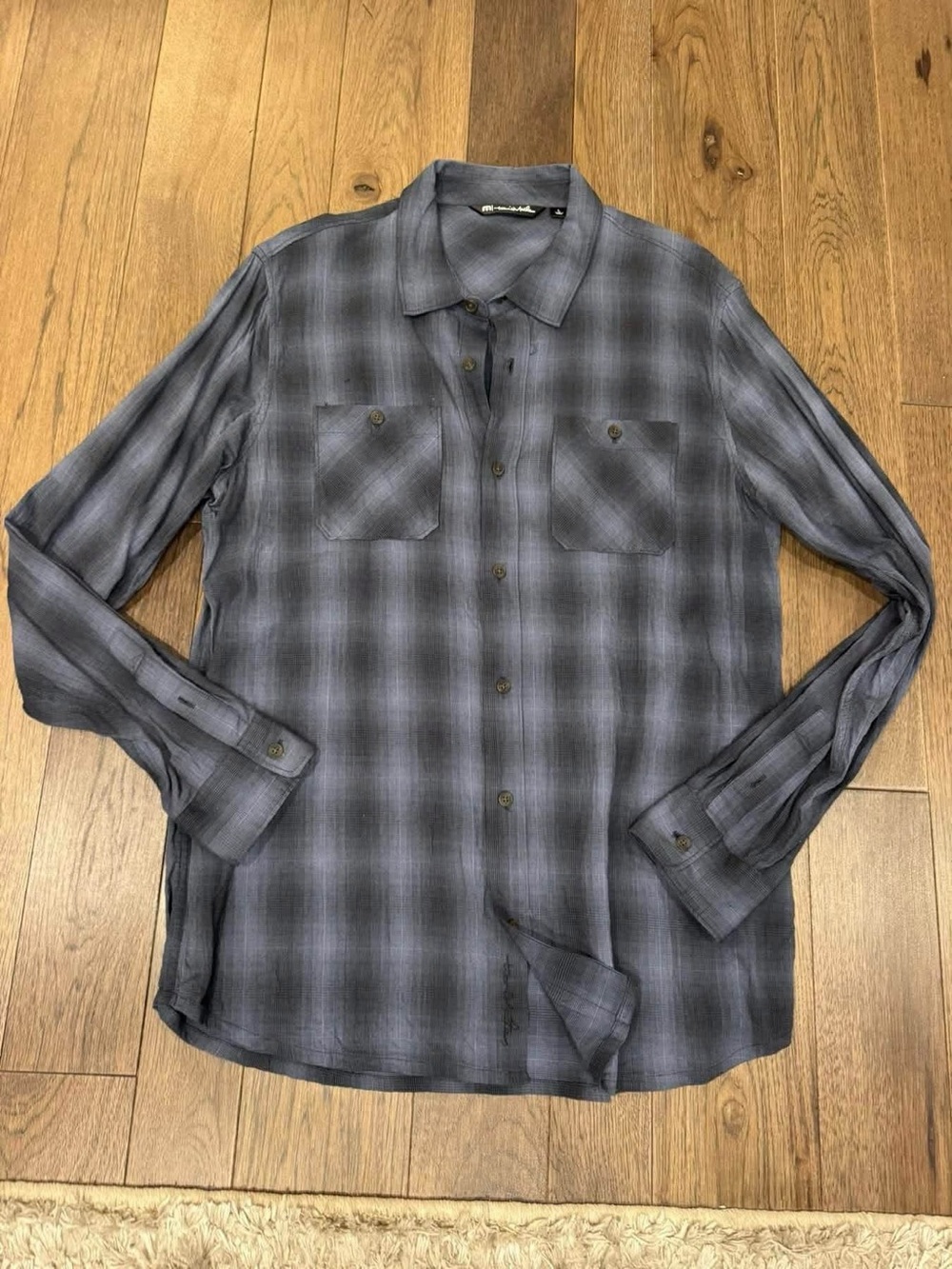 Travis Mathew Plaid Long‑Sleeve Button‑Down Shirt